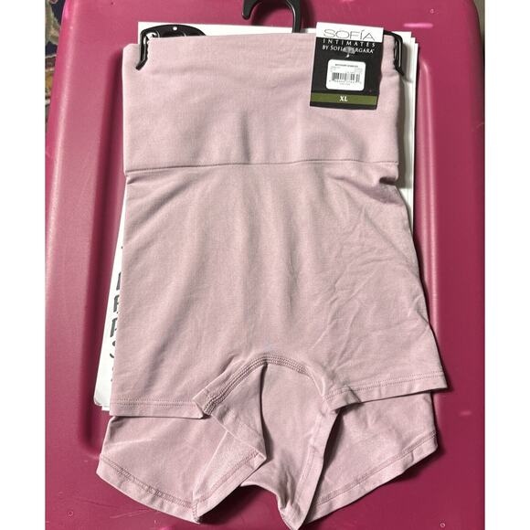 Lot‎ Of 5 Seamless Boy shorts Underwear By Sophia Vergara XL 2 Black 3 Lavender - Picture 5 of 7